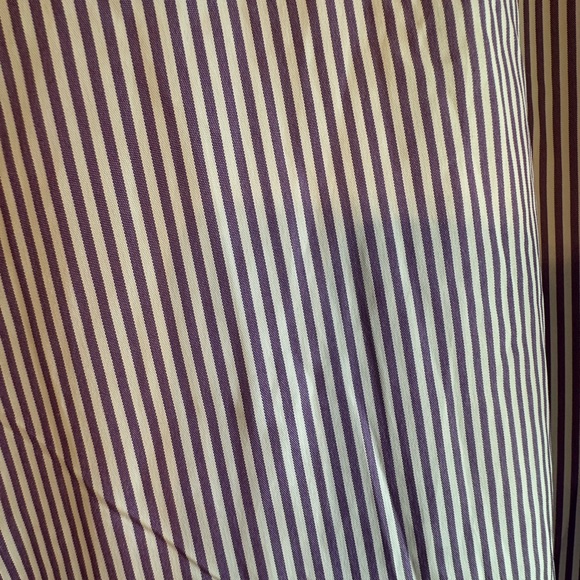 Simplee Plus NWT Purple and White Striped Blouse - Picture 3 of 8